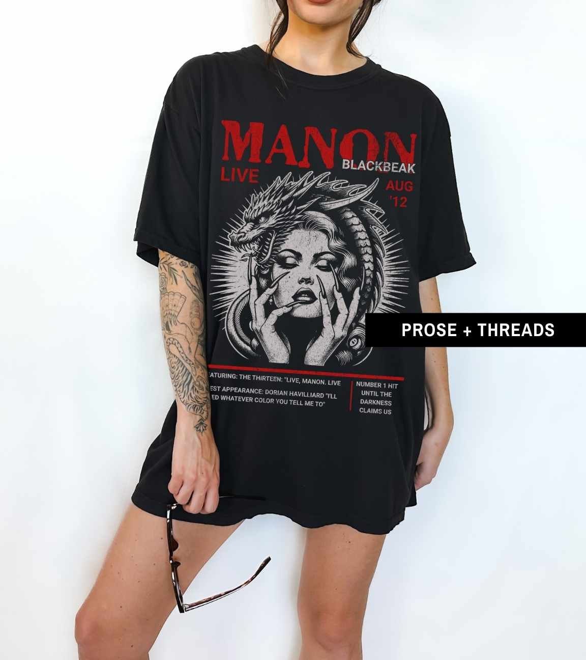 Manon Blackbeak Distressed Band Shirt