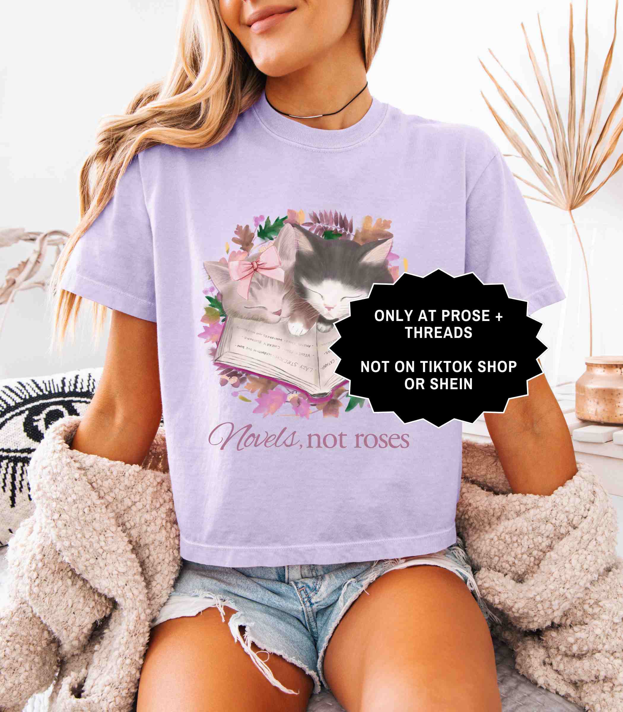 Novels Not Roses Boxy Tee