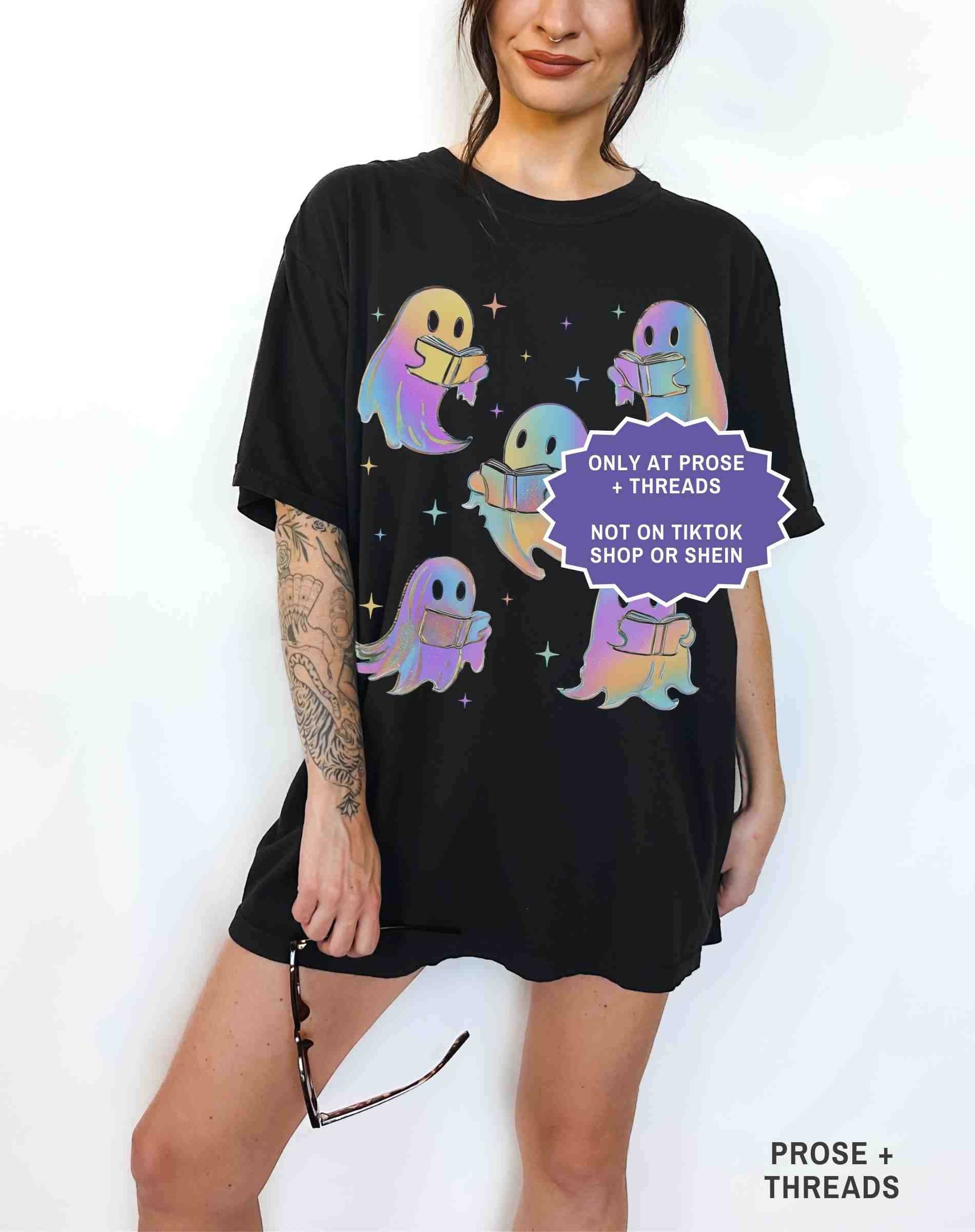 Ghost Reading Book Shirt