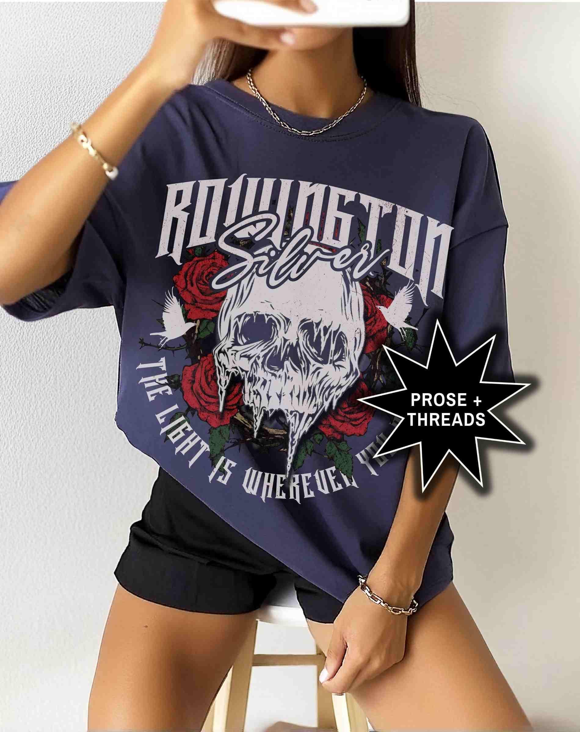 Rowington Silver Distressed Shirt