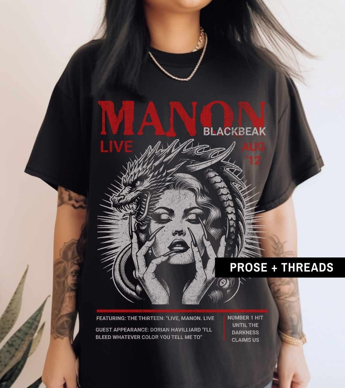 Manon Blackbeak Distressed Band Shirt