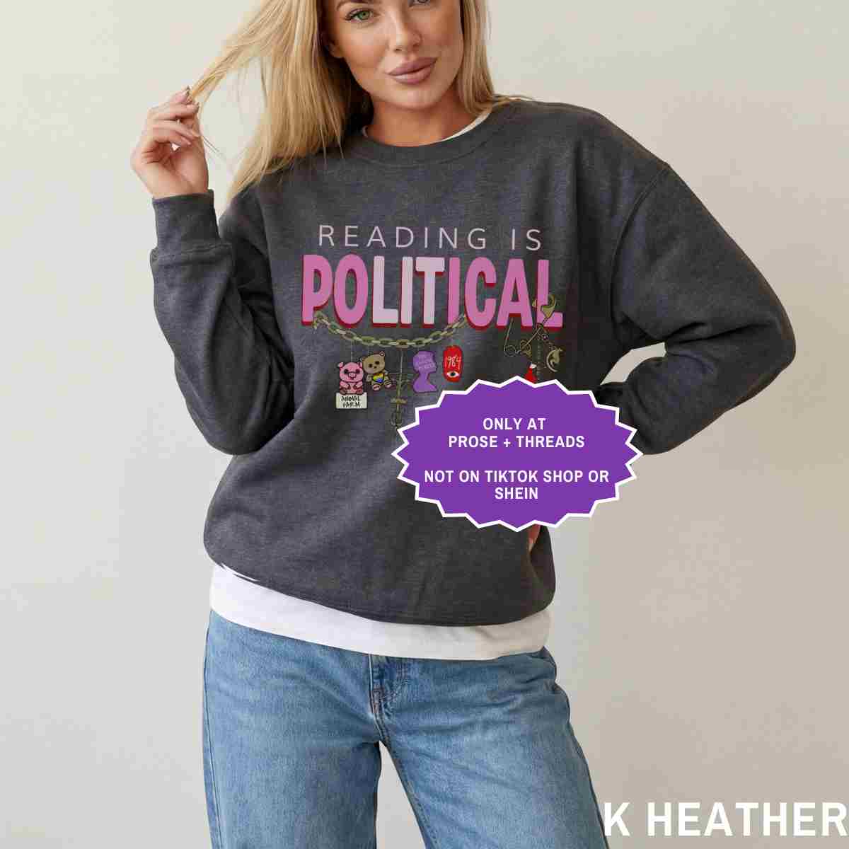 Reading Is Political Sweatshirt