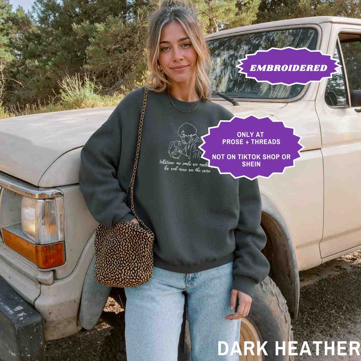 Embriodered Wuthering Heights Sweater
