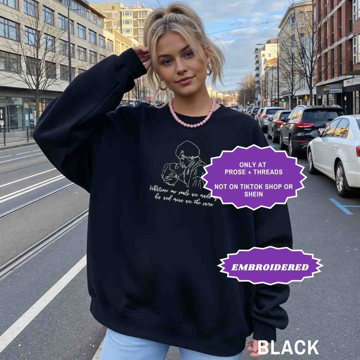 Embriodered Wuthering Heights Sweater