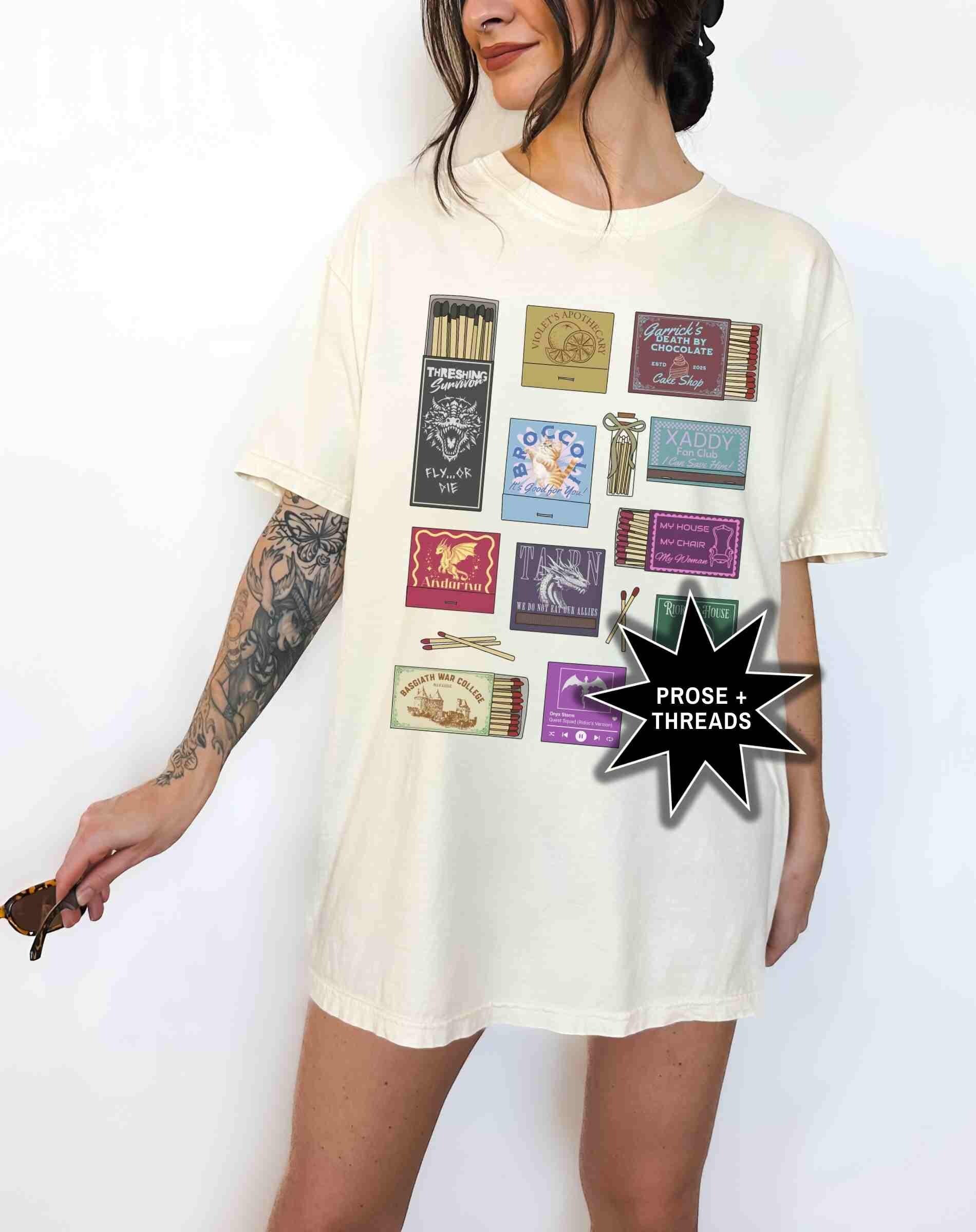 Fourth Wing Matchbox Collage Shirt