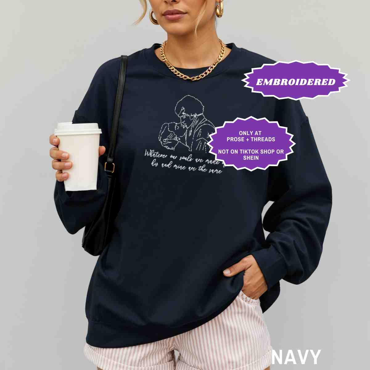Embriodered Wuthering Heights Sweater