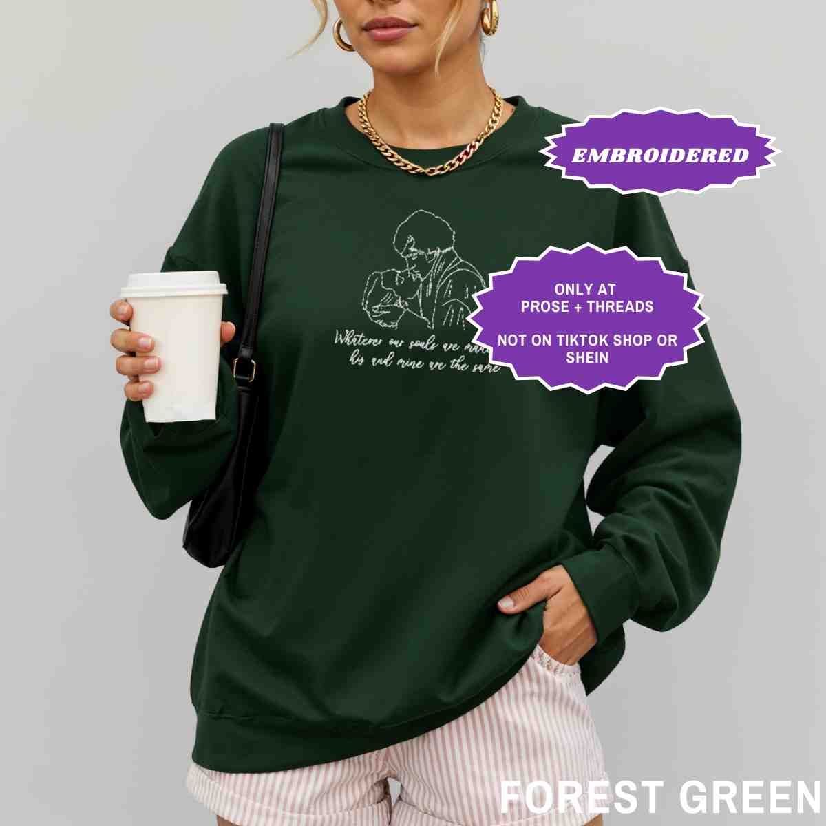 Embriodered Wuthering Heights Sweater