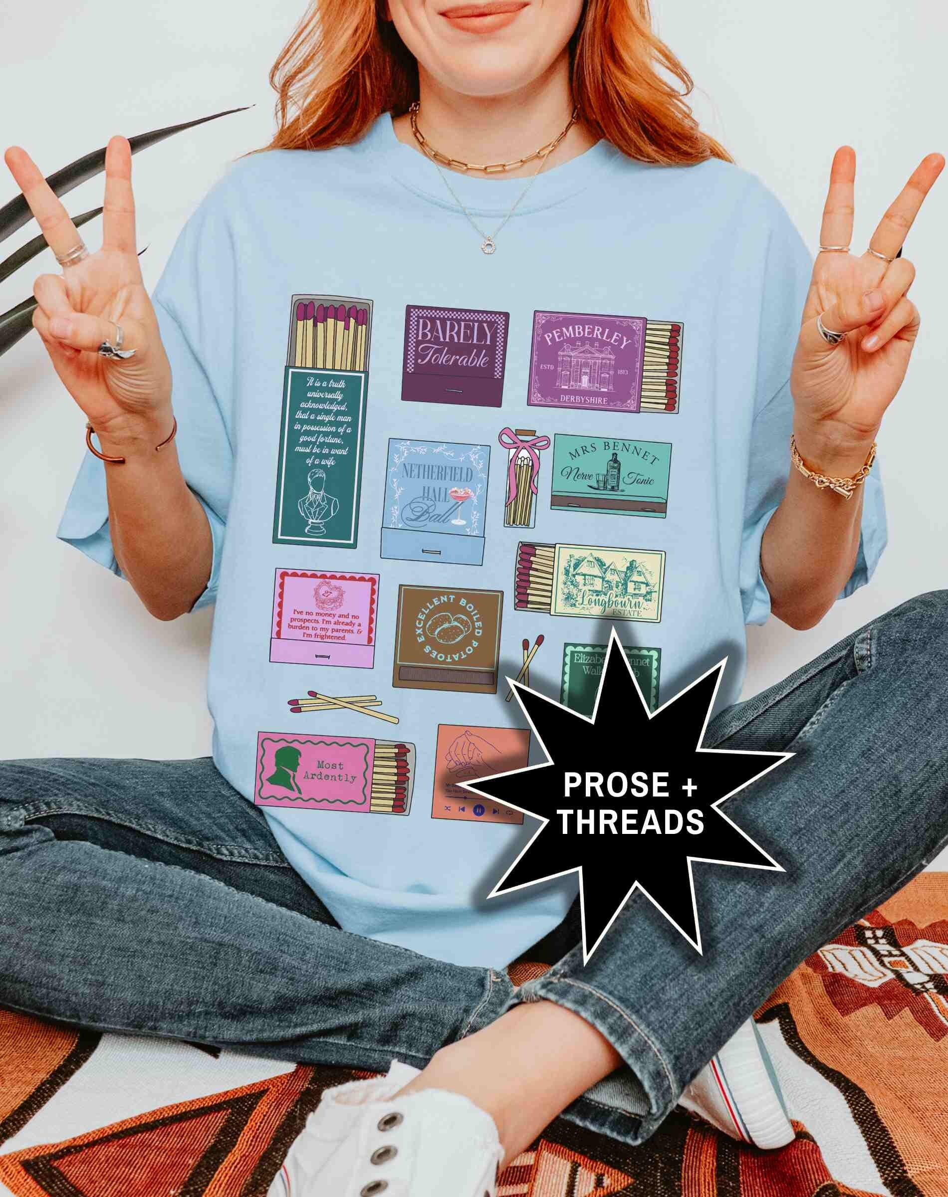Pride And Prejudice Matchbox Collage Shirt