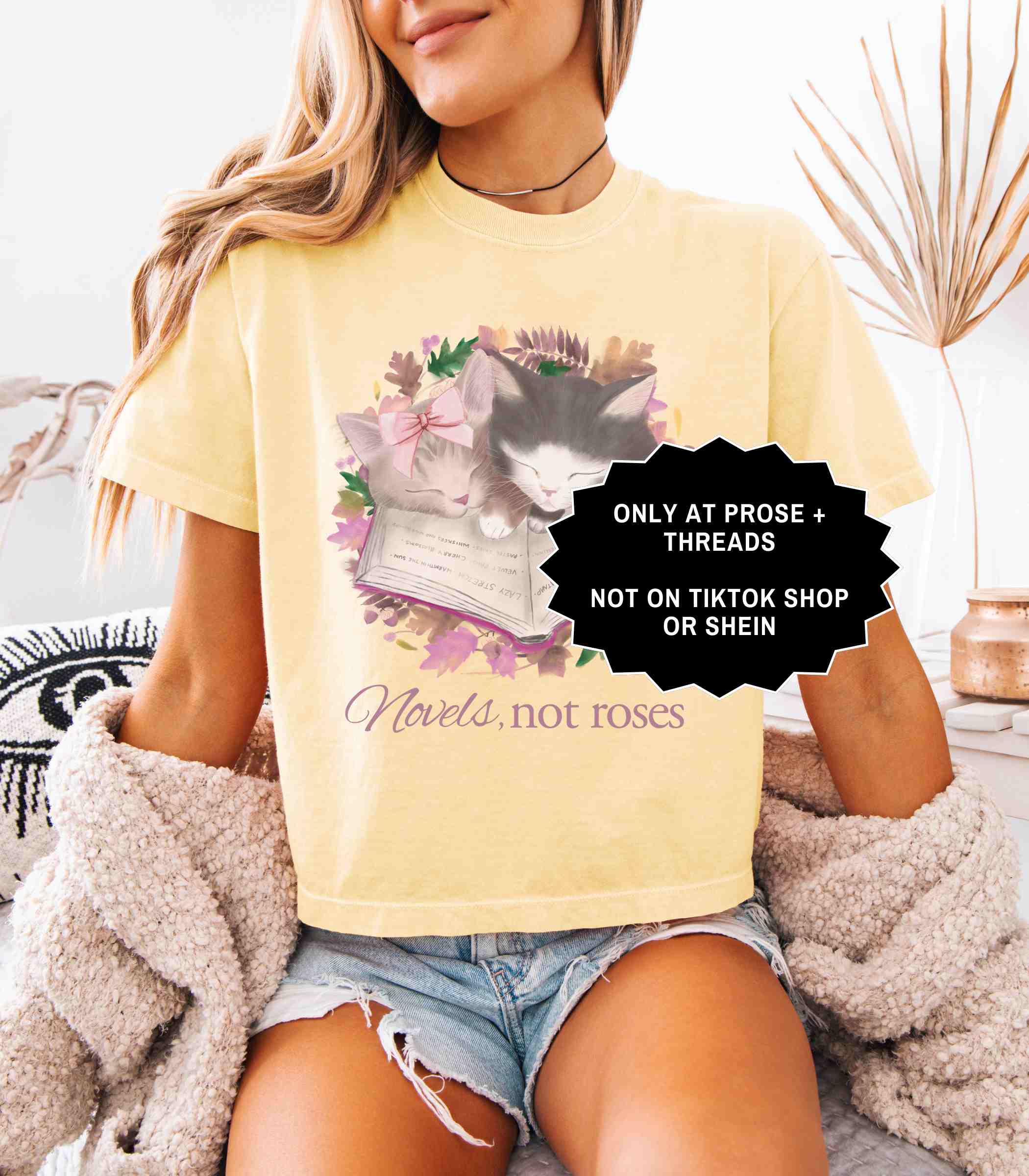 Novels Not Roses Boxy Tee