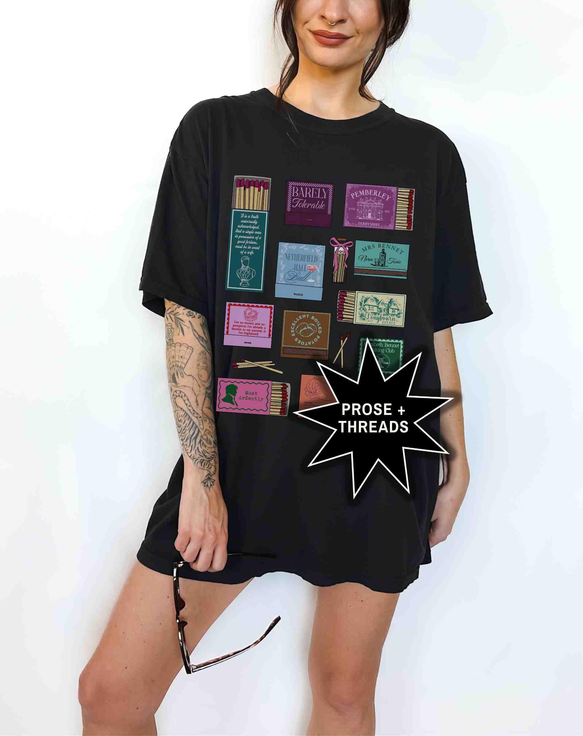 Pride And Prejudice Matchbox Collage Shirt