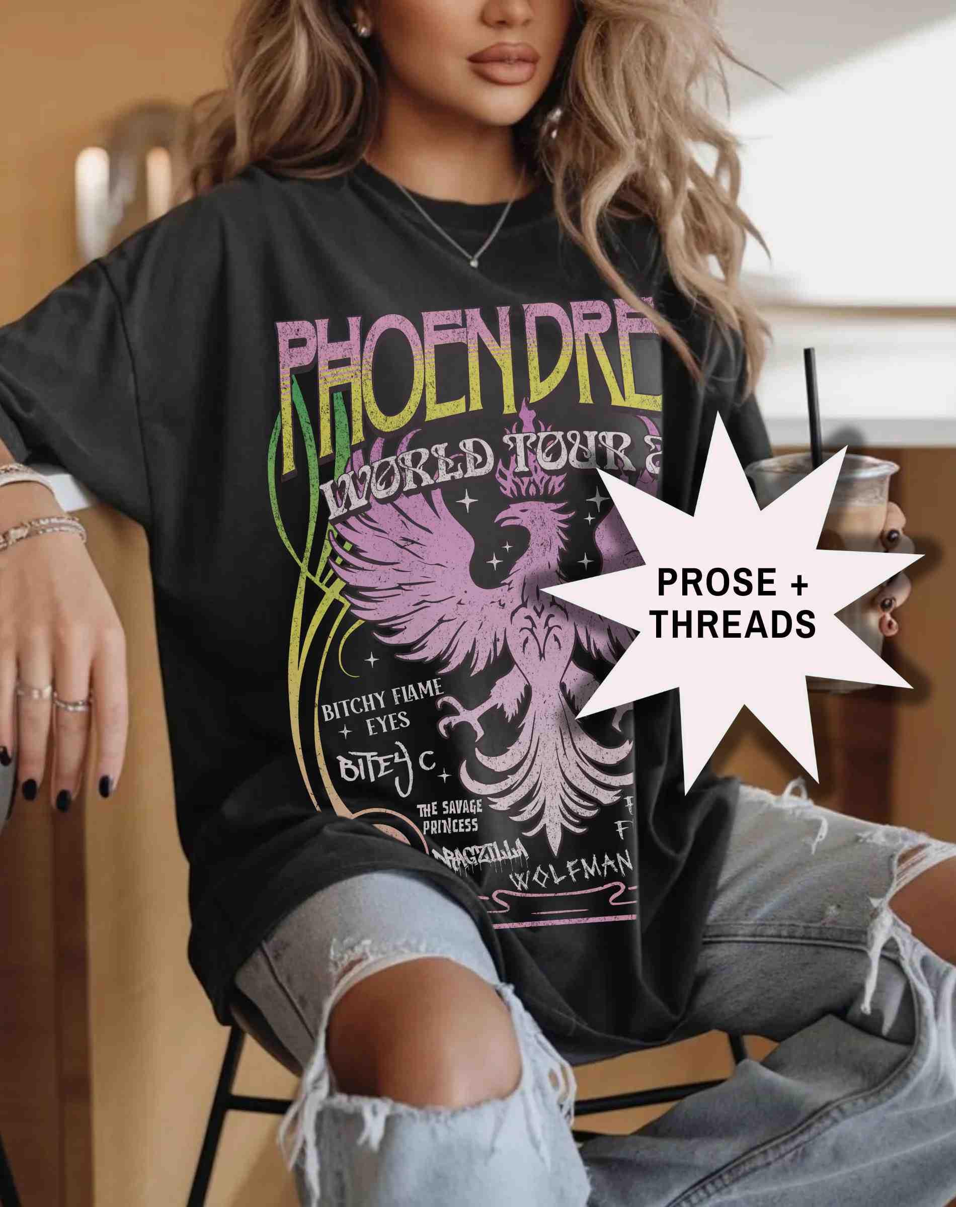Phoen Dream Distressed Band Shirt