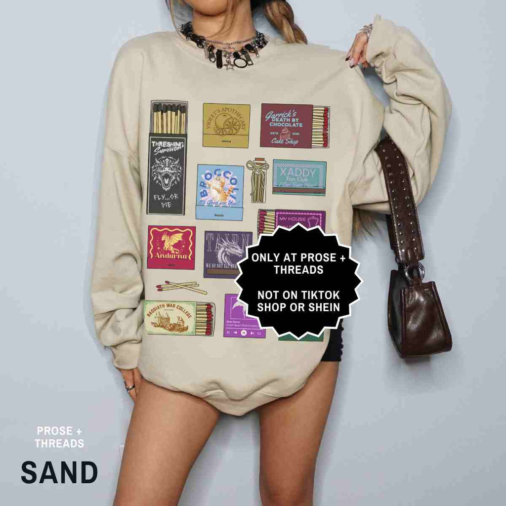 Fourth Wing Matchbox Collage Sweatshirt
