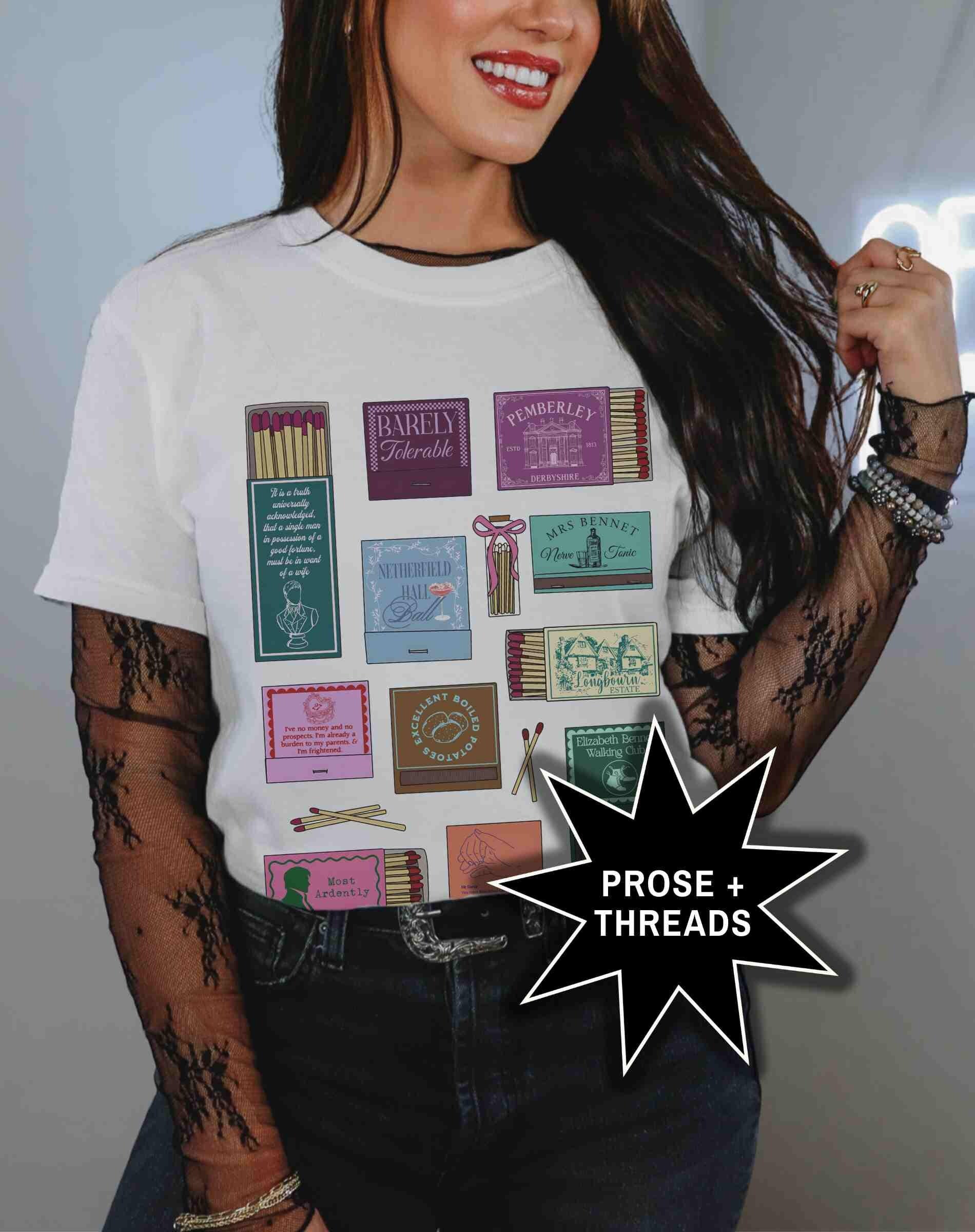 Pride And Prejudice Matchbox Collage Shirt