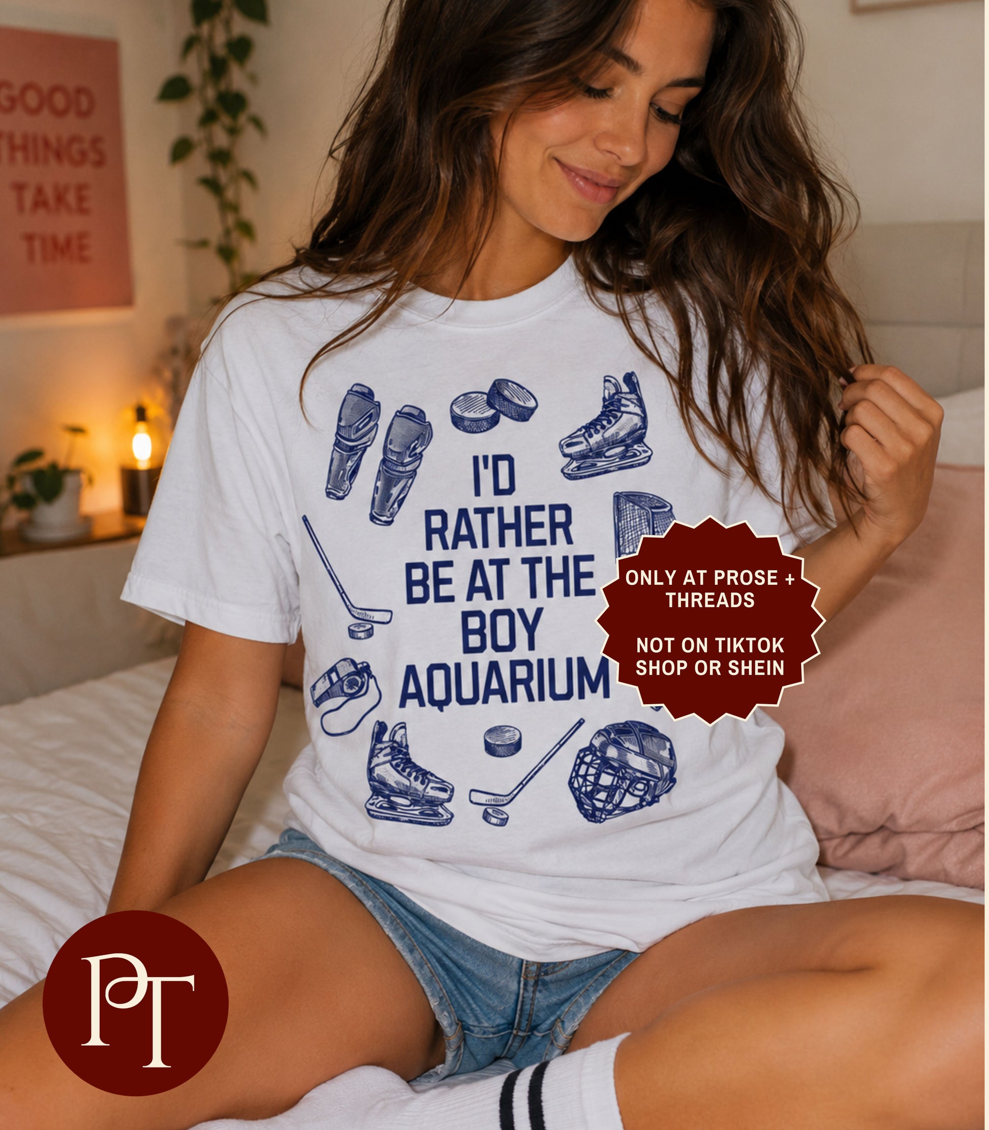 Boy Aquarium Hockey Romance Shirt for Book Lovers