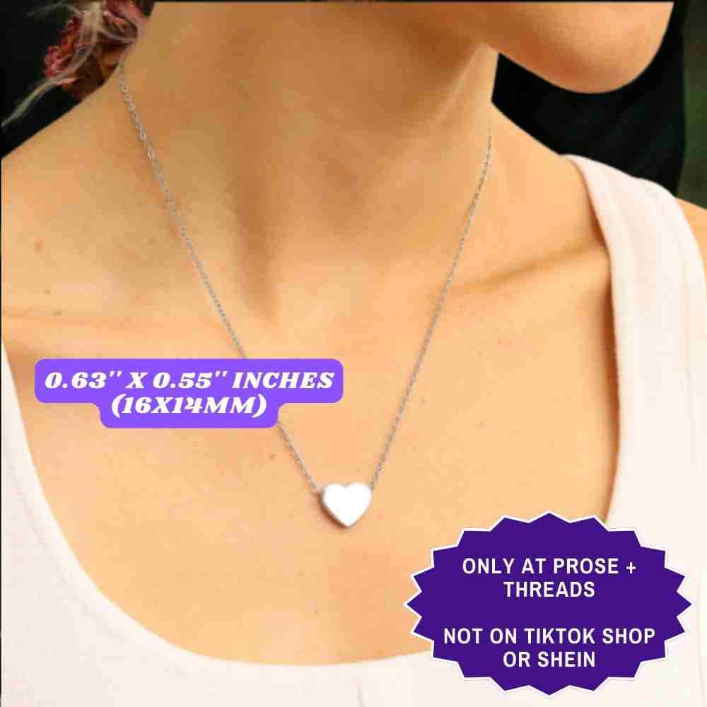 Book Boyfriend Engraved Heart Necklace