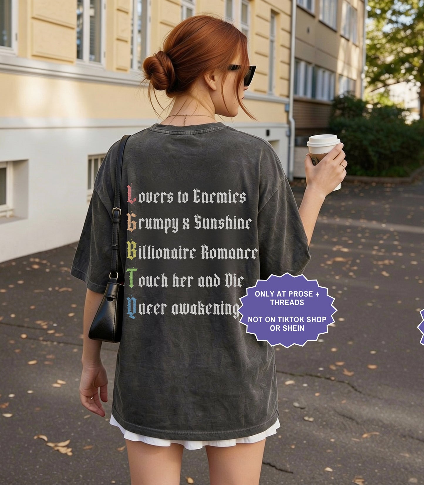 Read With Pride LGBTQ book lover shirt on pepper Comfort Colors t-shirt