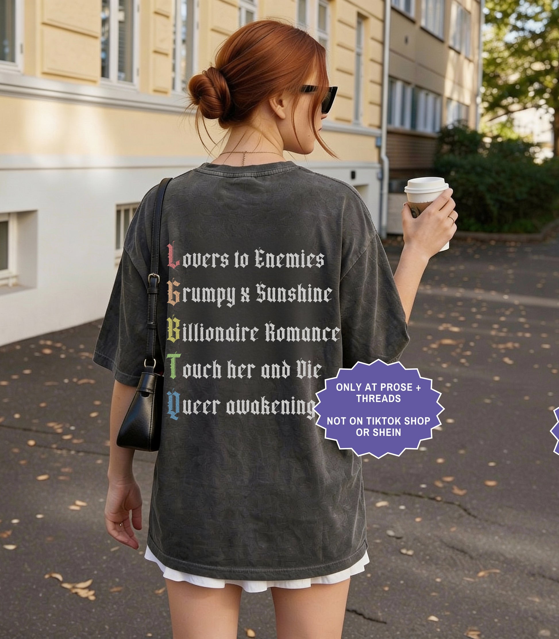 Read With Pride LGBTQ book lover shirt on pepper Comfort Colors t-shirt