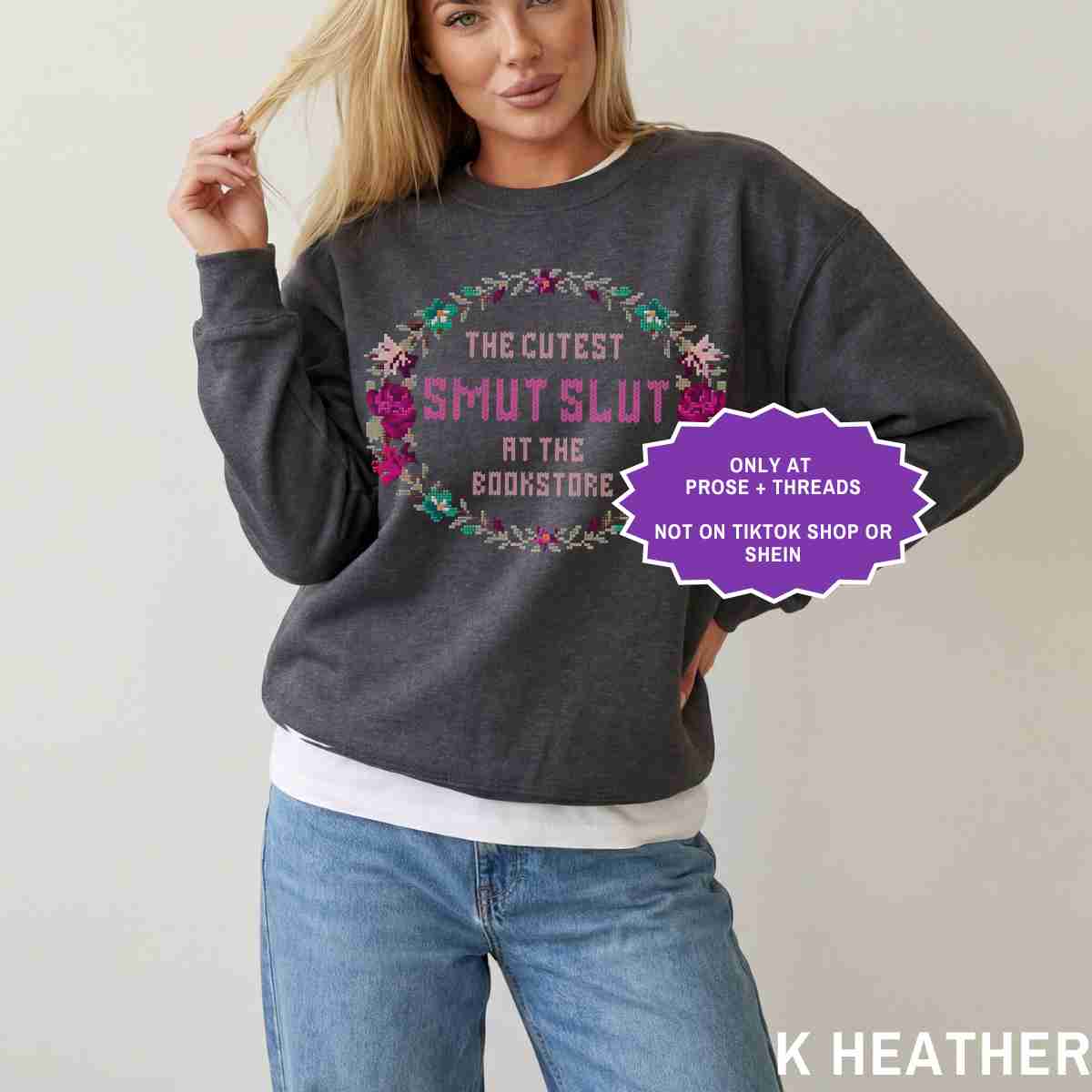 BookTok inspired spicy romance sweatshirt for book lovers