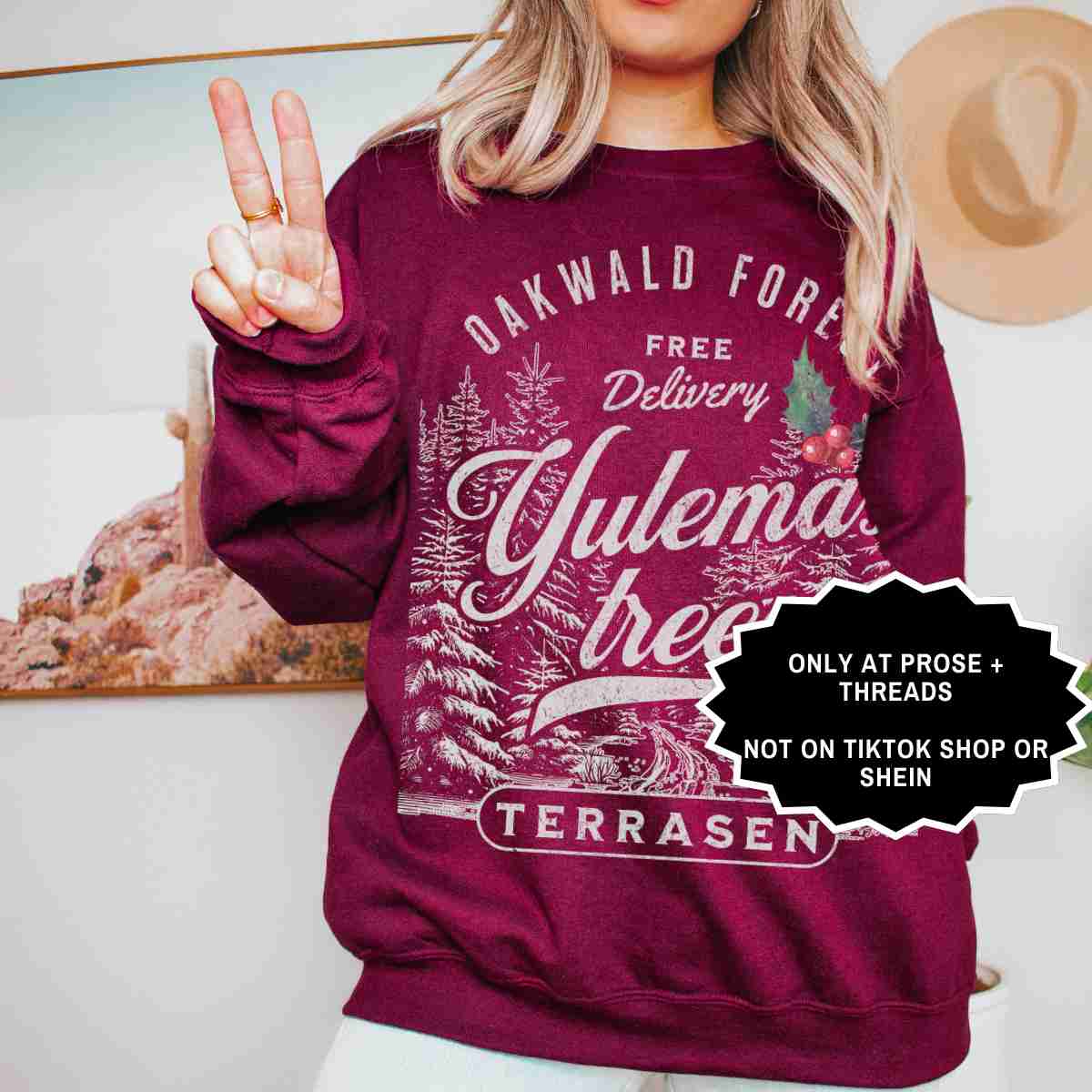 Yulemas Sweatshirt Fantasy Reader Winter Crewneck