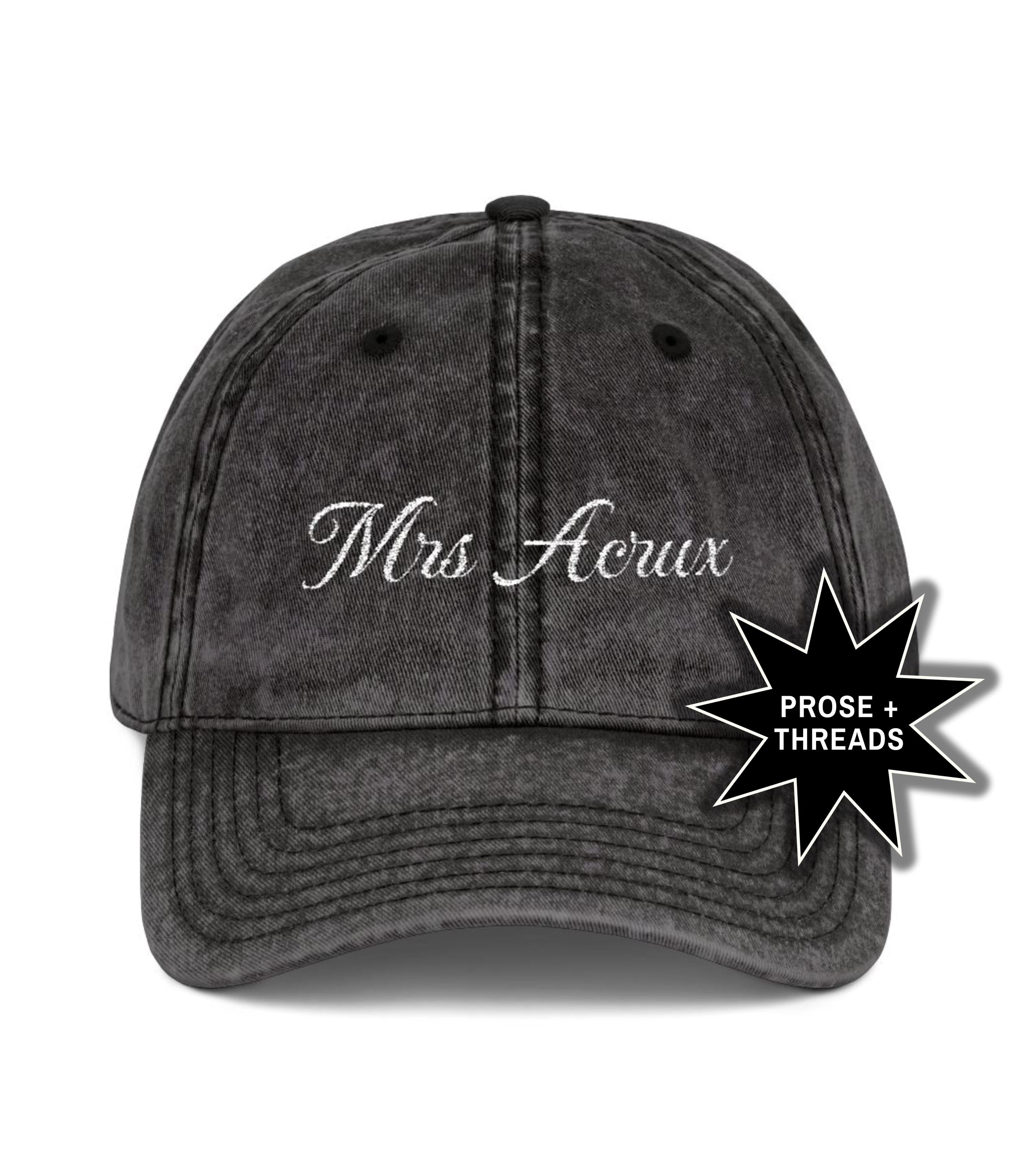 Mrs Darius Acrux Embriodered Cap