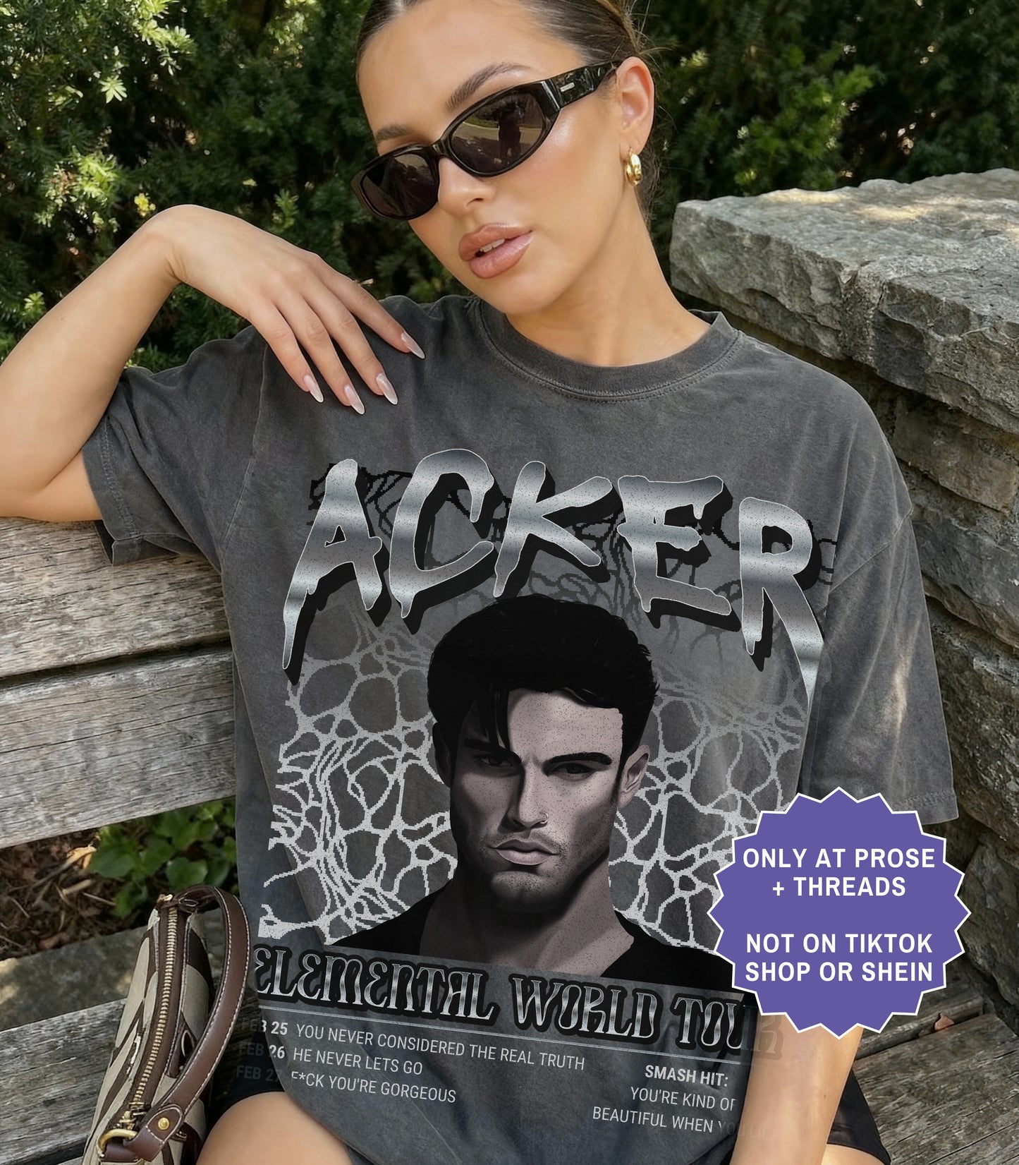 Fantasy romance Market Day shirt inspired by Metal Slinger featuring vintage postcard artwork with magical market aesthetic
