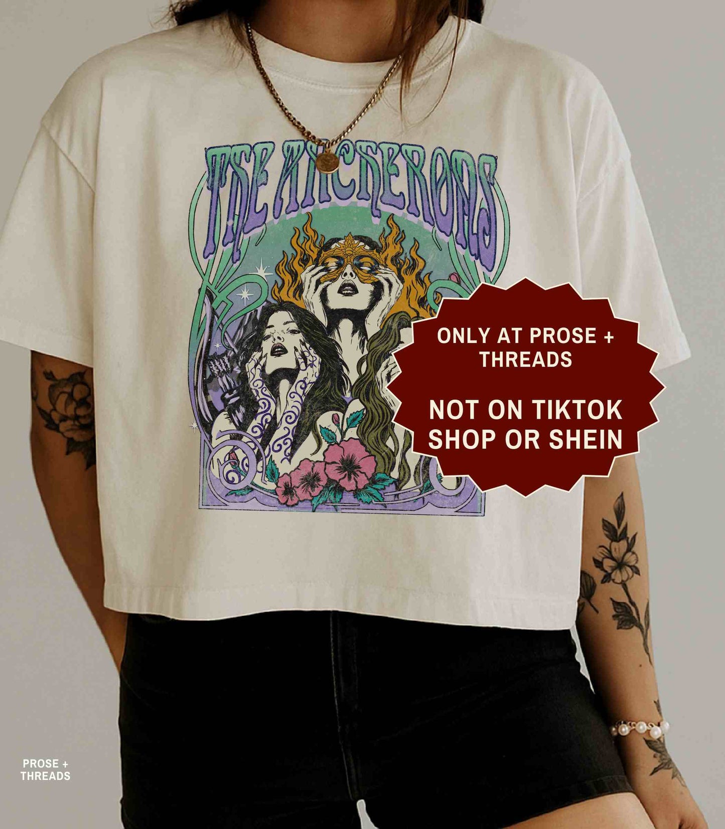 The Archeron Sisters vintage fantasy graphic shirt