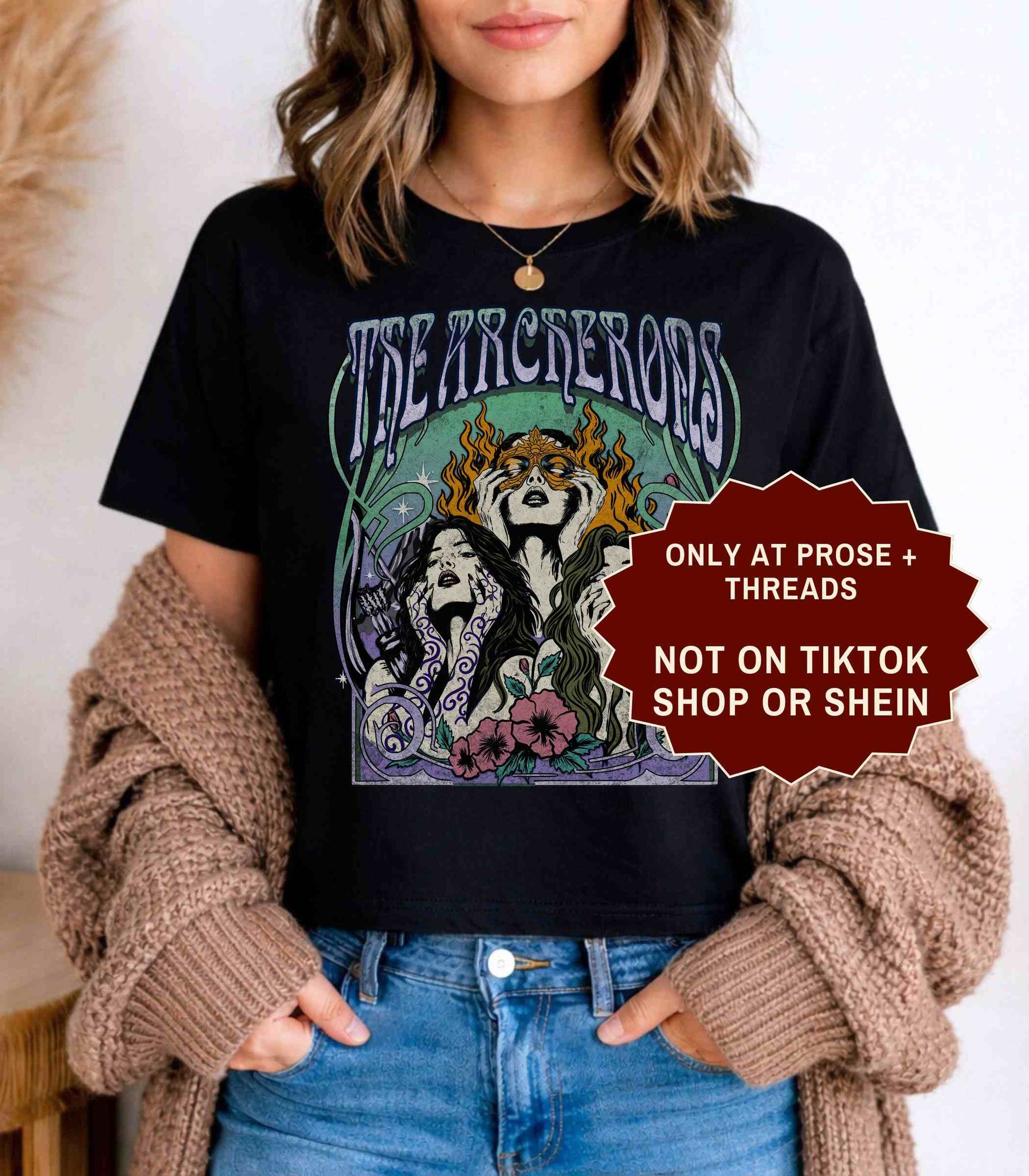 The Archeron Sisters vintage fantasy graphic shirt