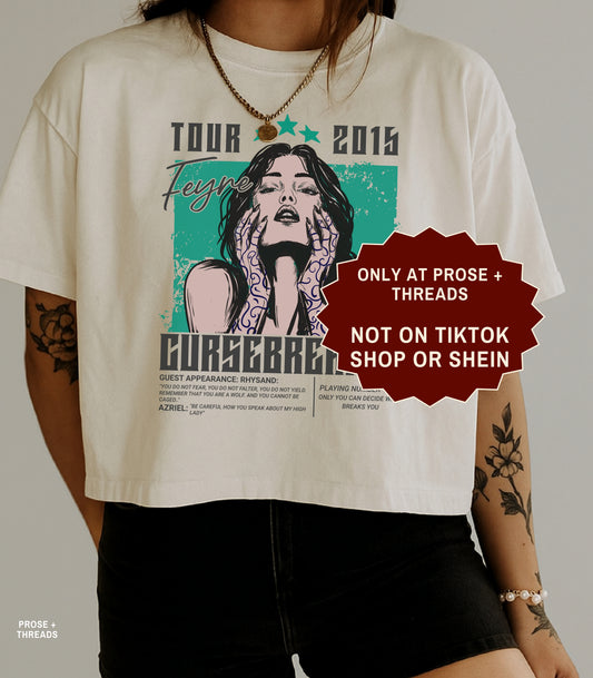 Feyre Tour 2015 Cursebreaker ACOTAR graphic t-shirt for book lovers