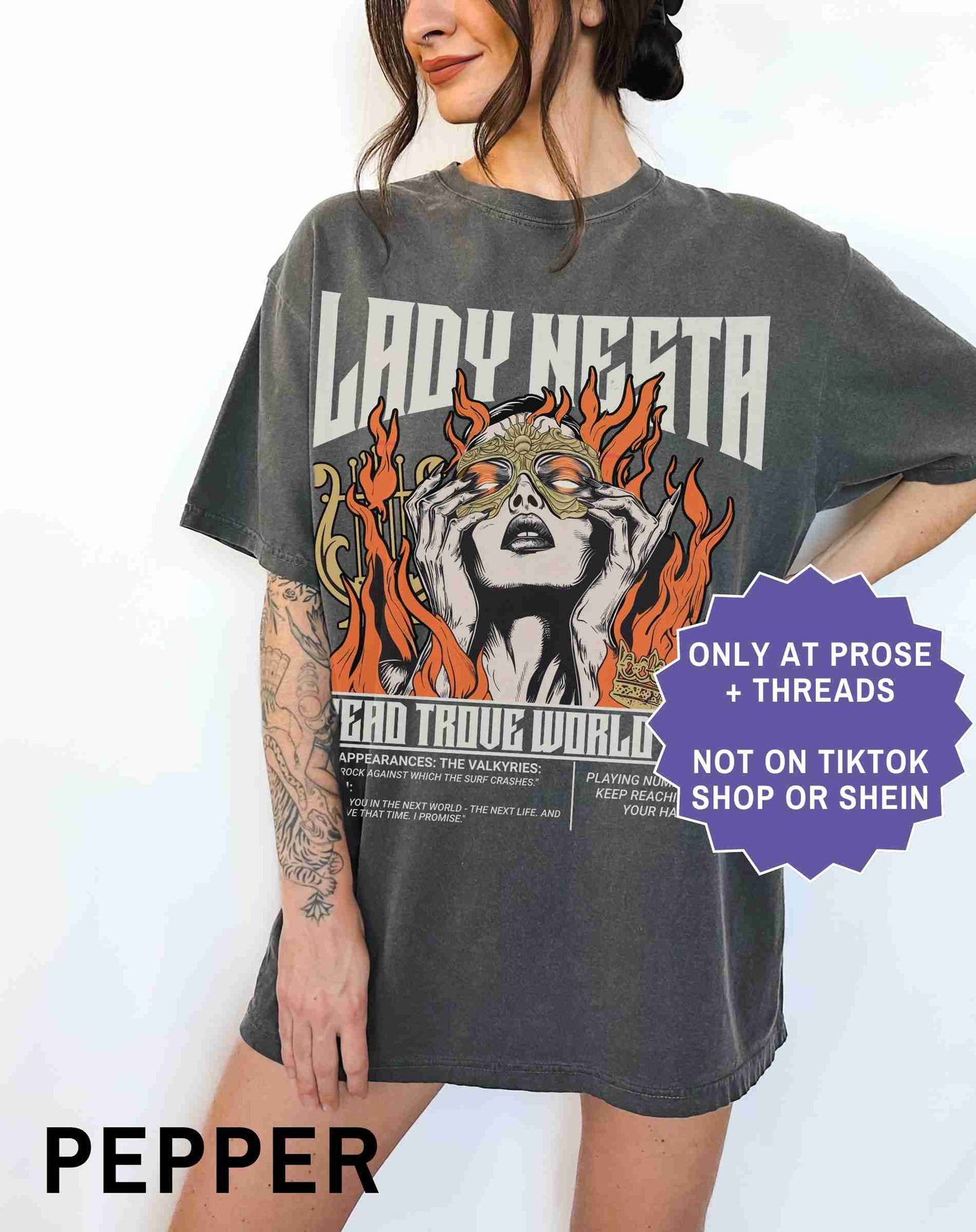 Lady Nesta Dread Trove Shirt Fantasy Romance Reader Tee
