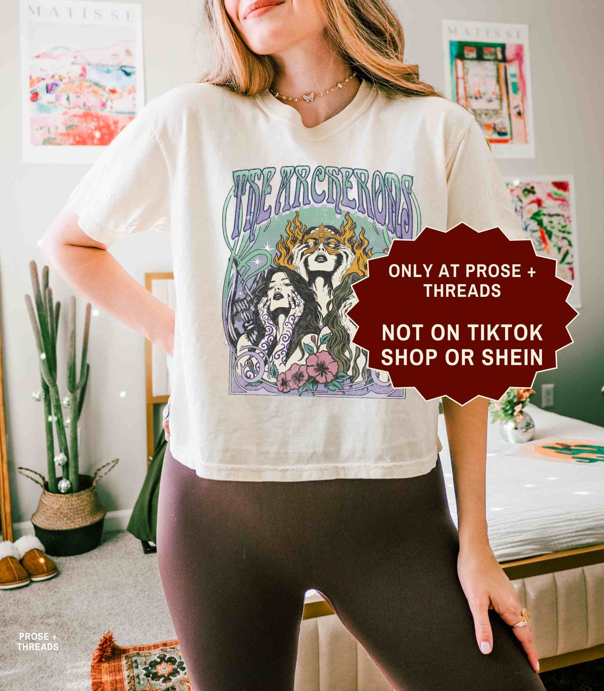 The Archeron Sisters vintage fantasy graphic shirt