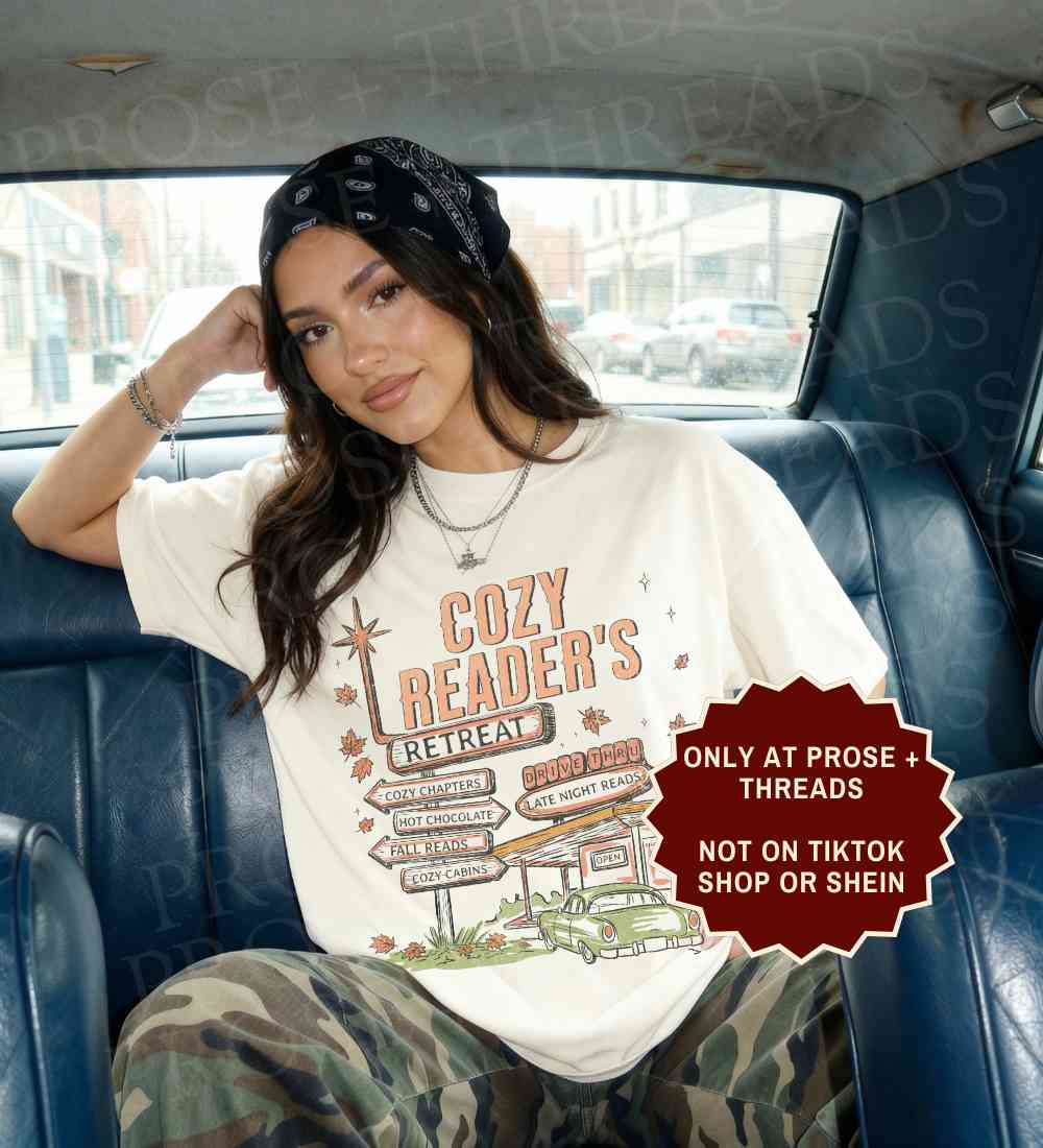 Cozy Reader Shirt featuring a reading retreat design for book lovers