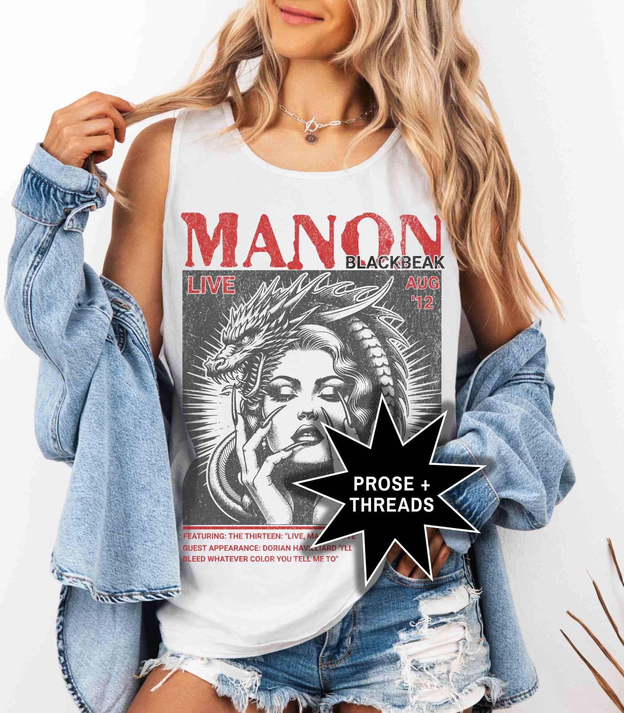Manon Blackbeak Distressed Band Tank