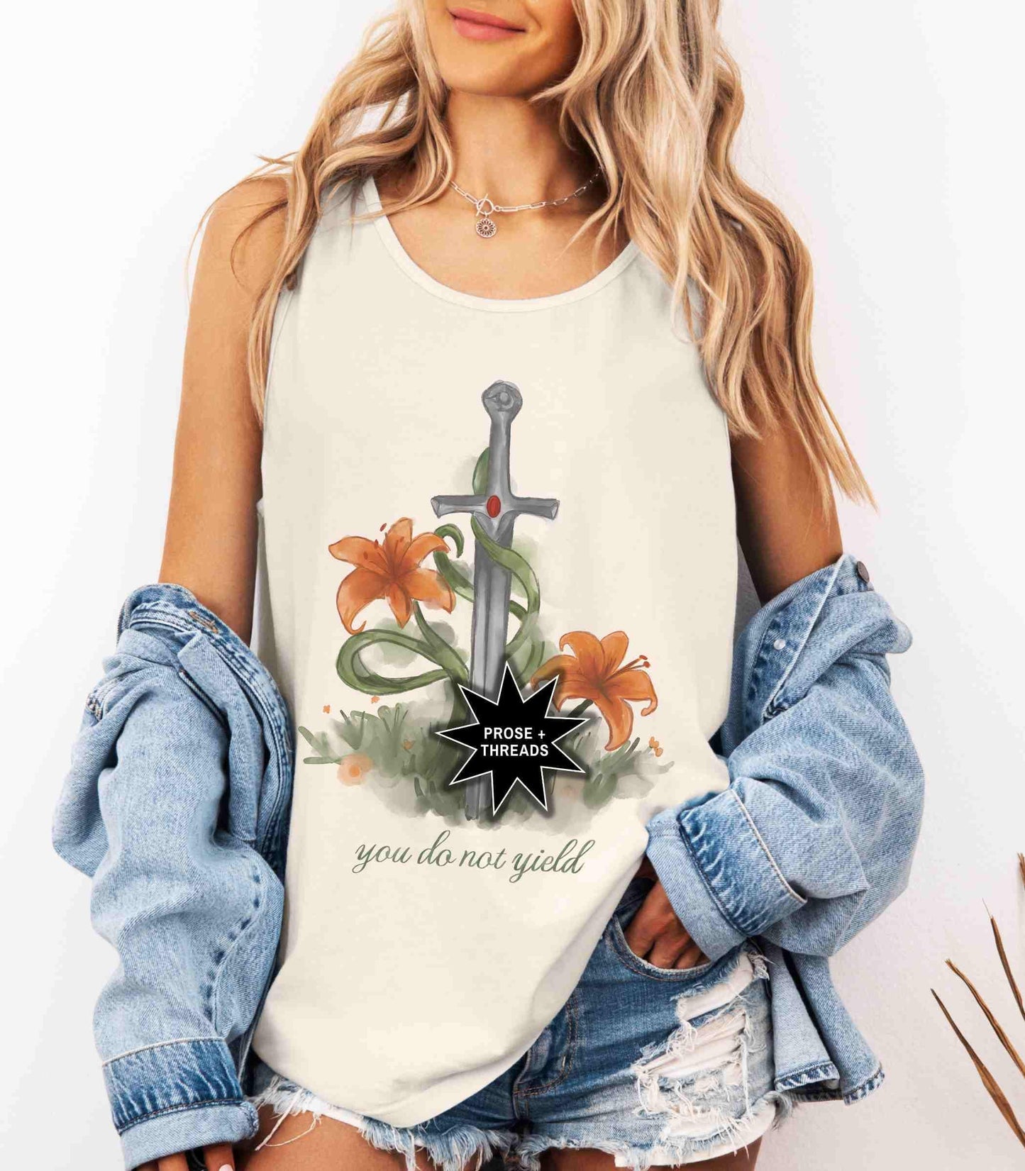 You Do Not Yield Watercolor Tank