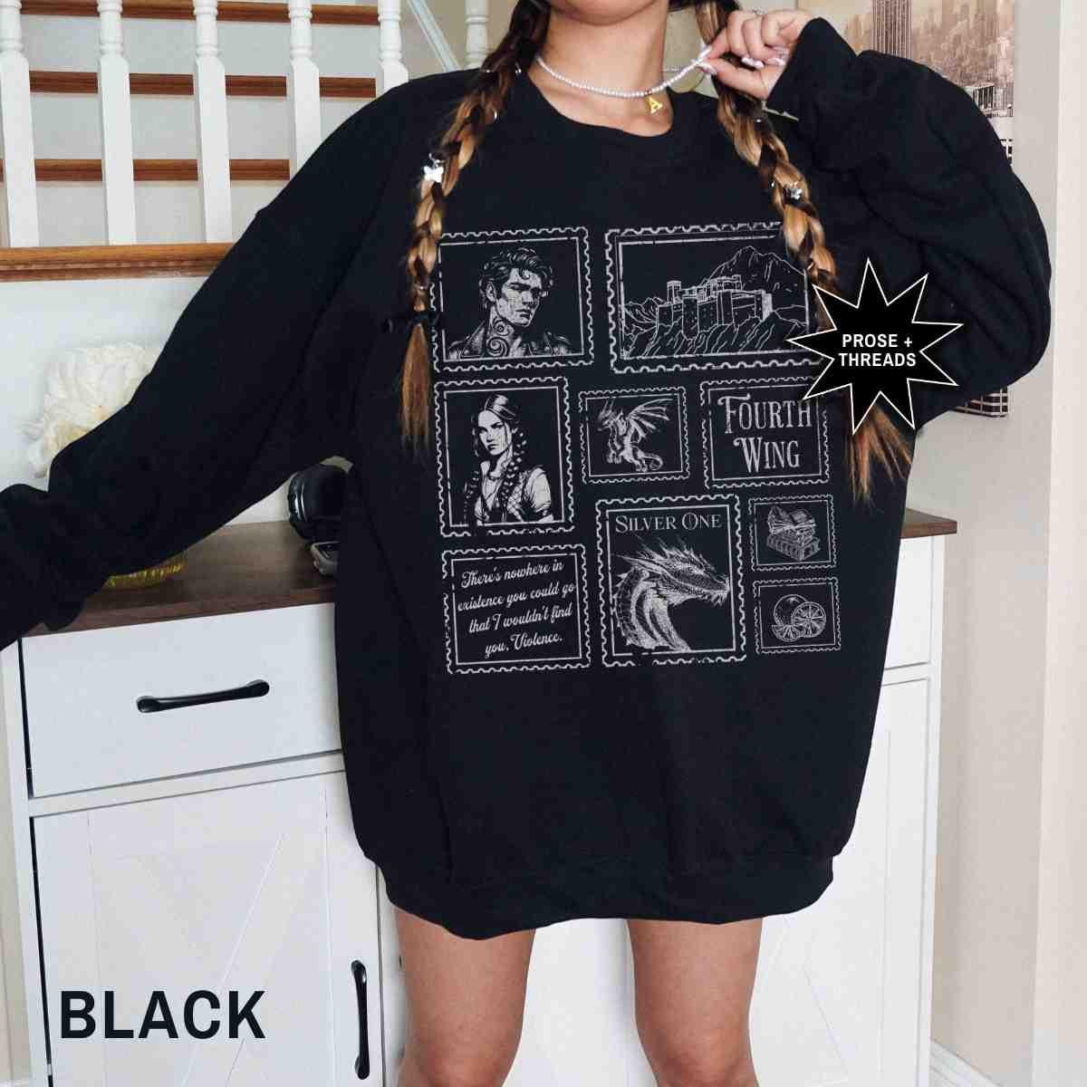 Fourth Wing Stamp Sweatshirt