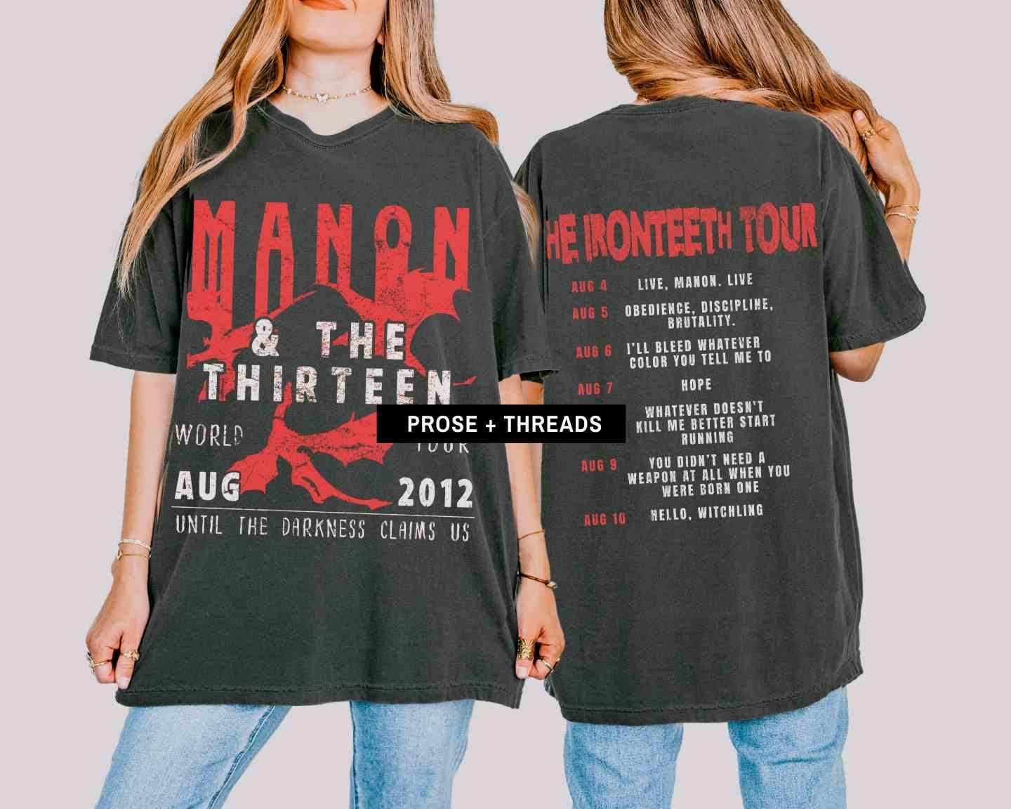 Manon & The Thirteen Tour Back Print Shirt