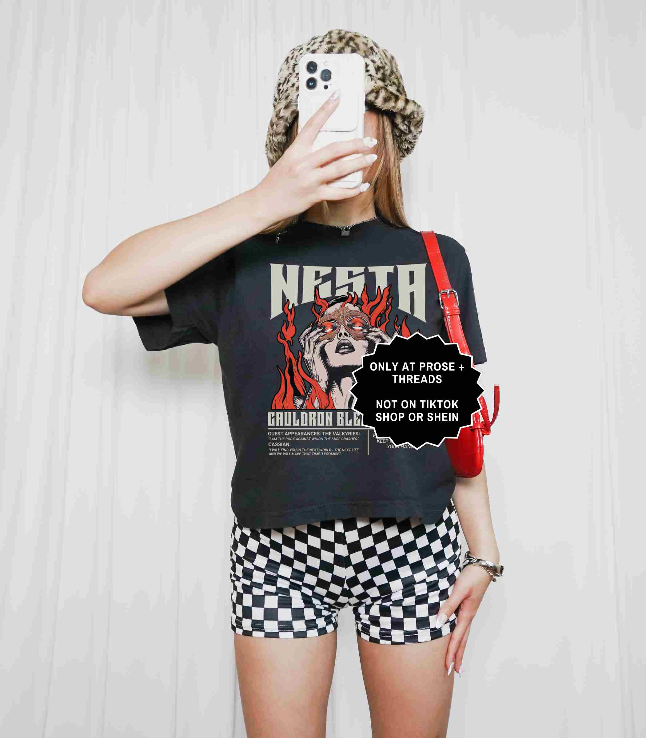 Book lover shirt featuring Nesta Acheron design, boxy fit reading shirt