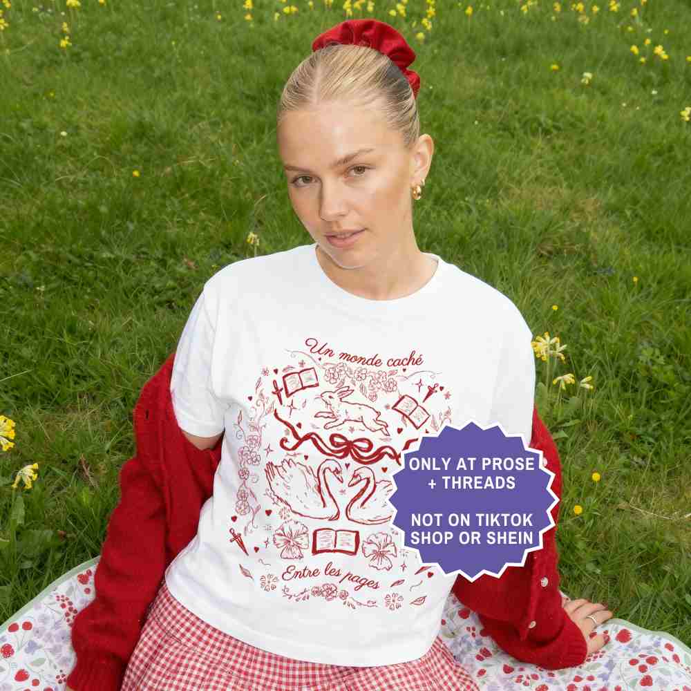 Book lover shirt with romantic bookish graphic design, cozy reading shirt for readers
