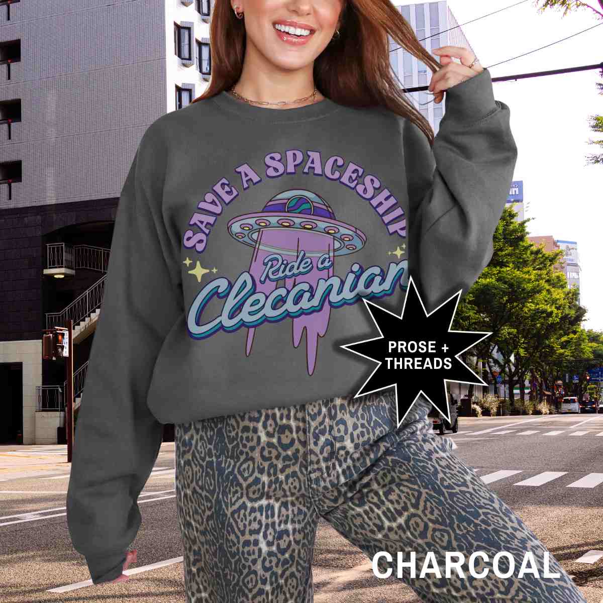 Bookish sci-fi romance sweatshirt inspired by alien love stories