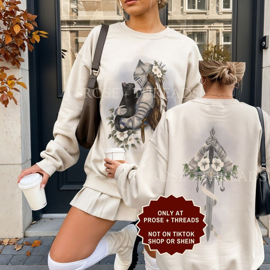 cat-knight sweatshirt