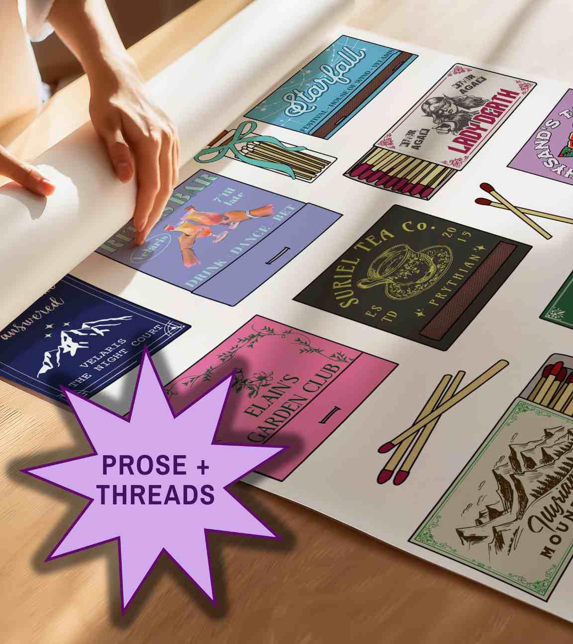 ACOTAR Matchbox Collage Art Print