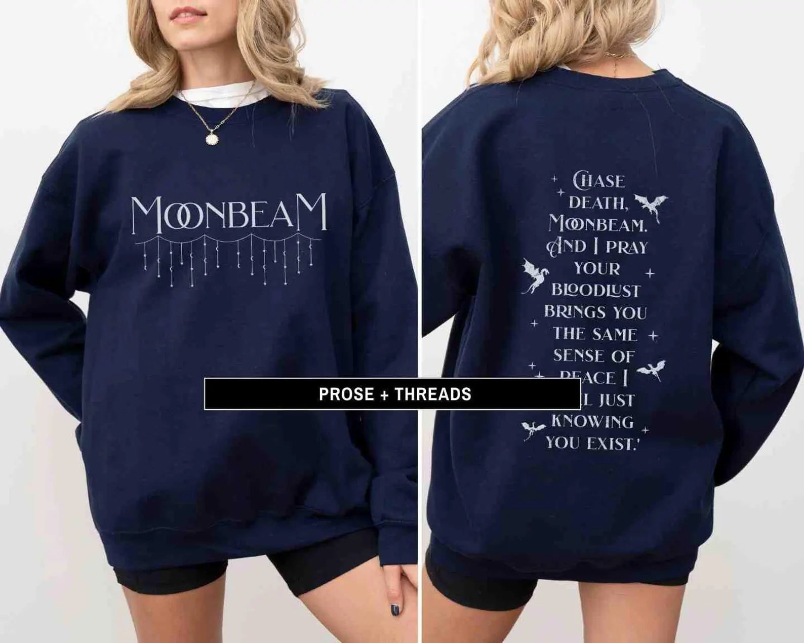 Moonbeam Sweatshirt Fantasy Romance Reader Crewneck