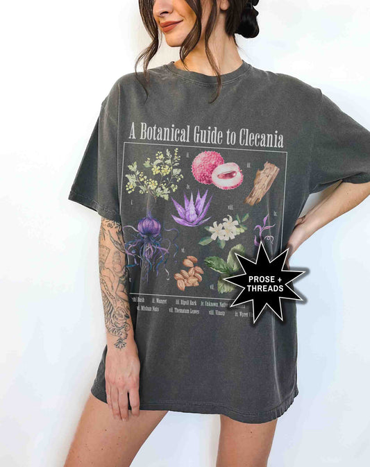 Clecanian botanical shirt inspired by sci-fi romance novels