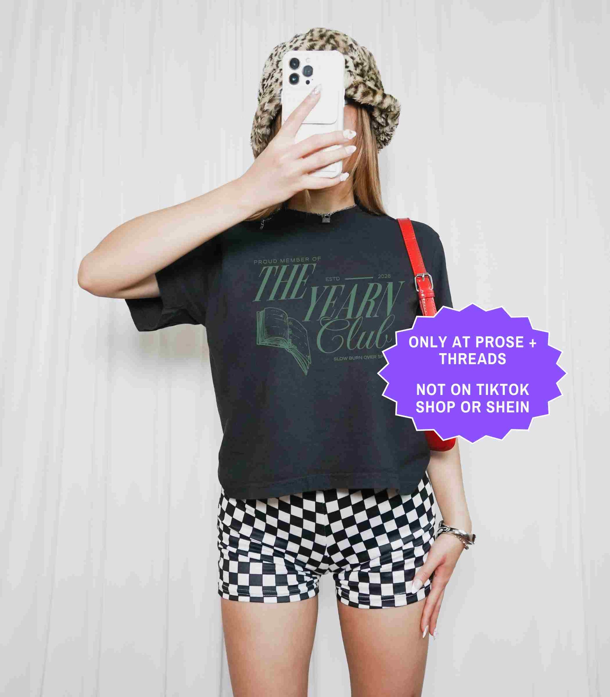 Oversized Yearn Club fantasy reading tee for BookTok fans