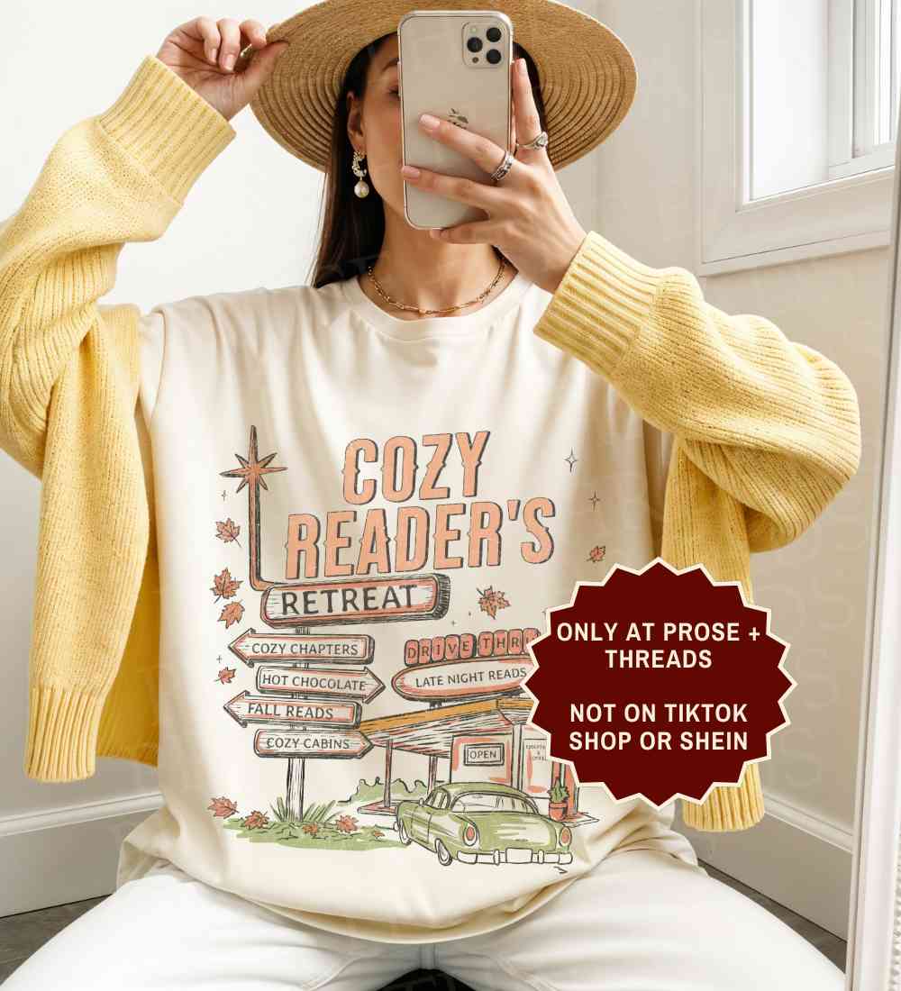 Cozy Reader Shirt featuring a reading retreat design for book lovers