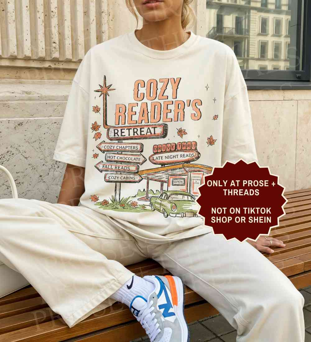 Cozy Reader Shirt featuring a reading retreat design for book lovers