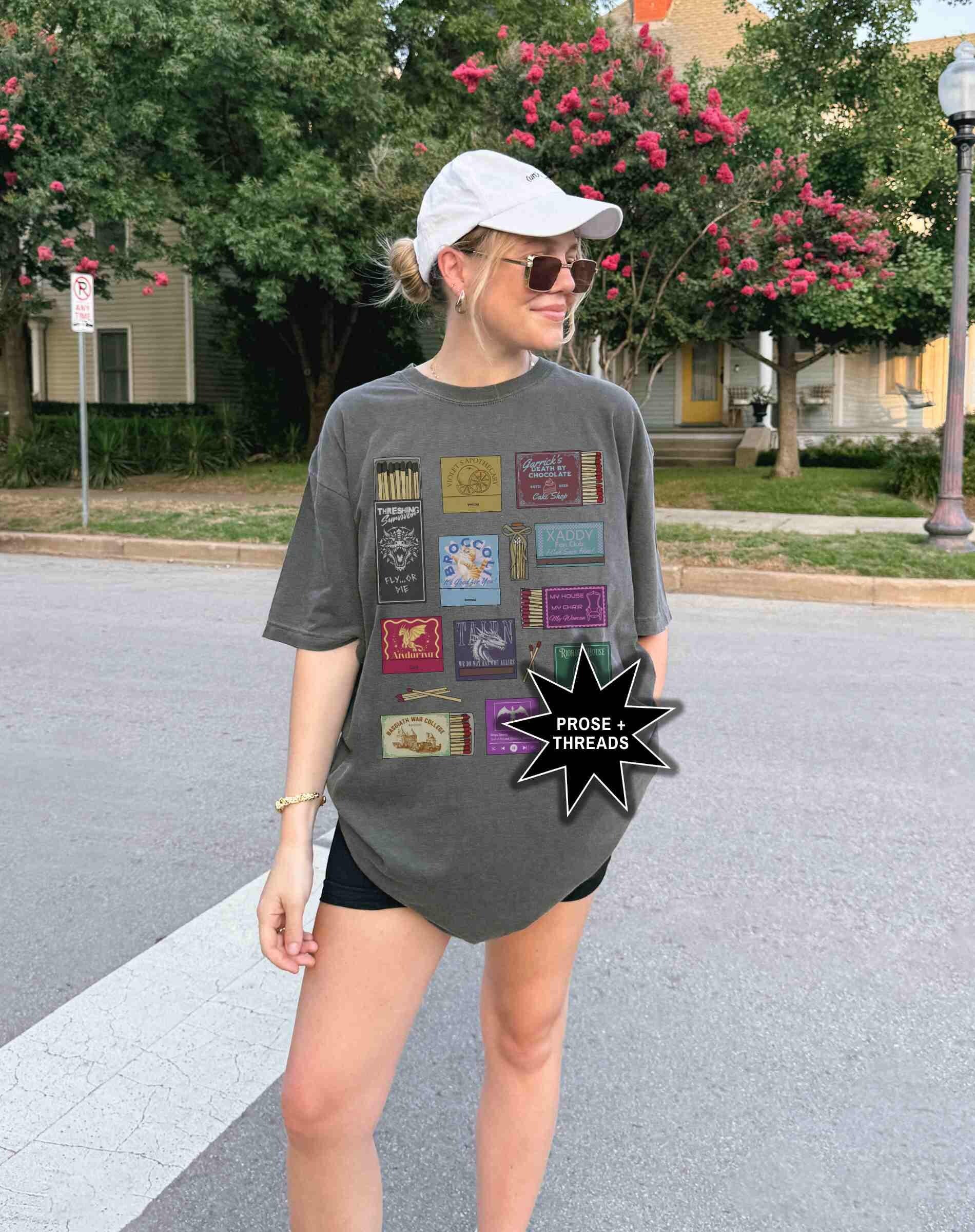 Fourth Wing Matchbox Collage Shirt