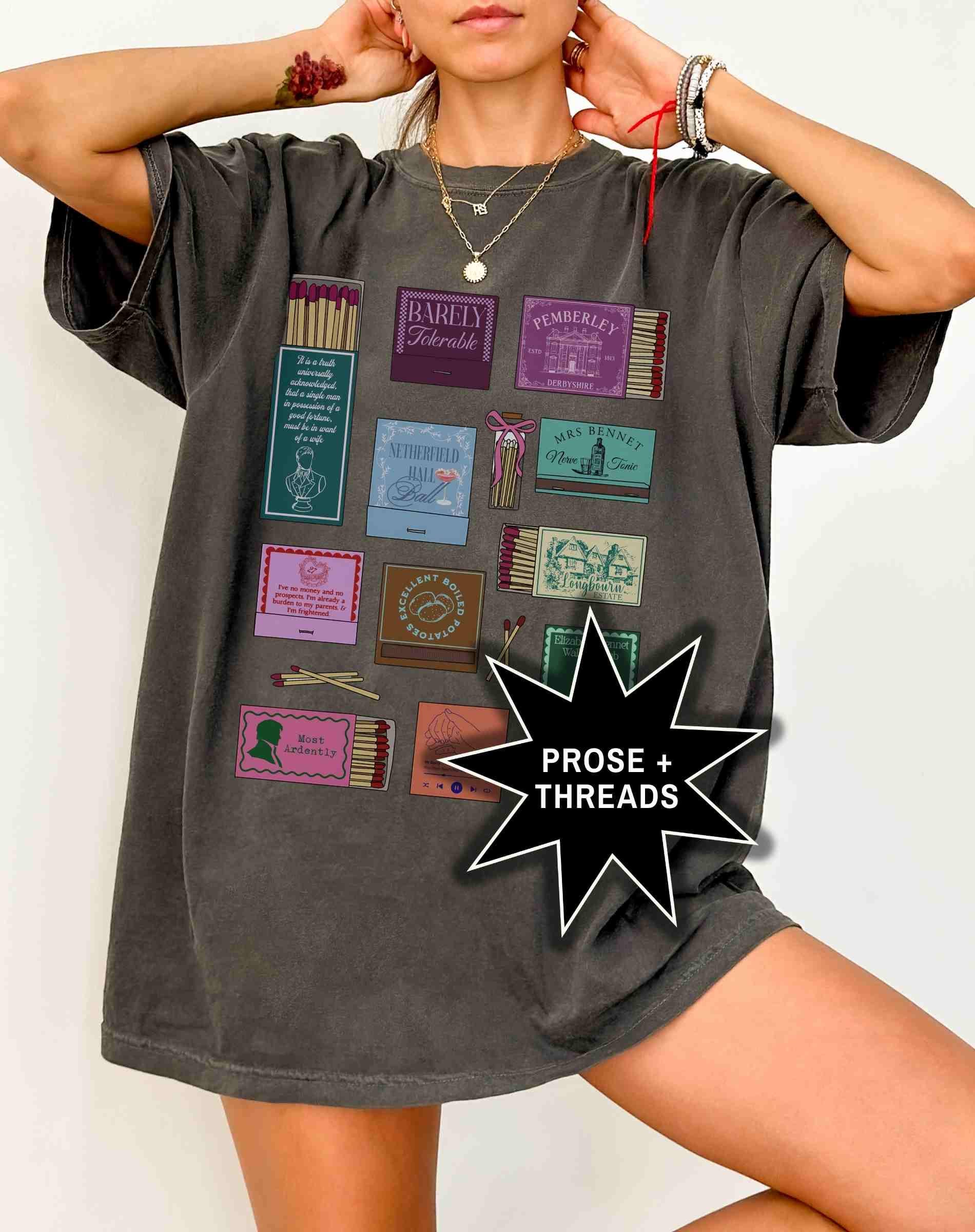 Pride And Prejudice Matchbox Collage Shirt