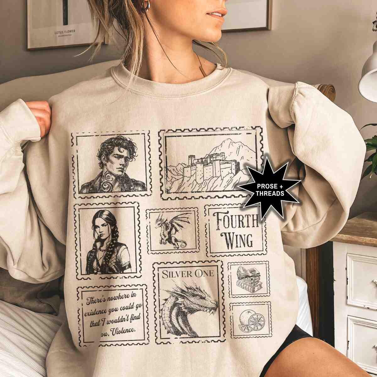 Fourth Wing Stamp Sweatshirt