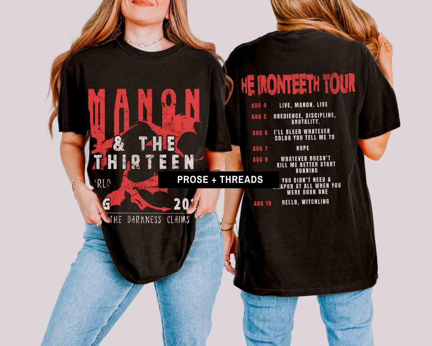 Manon & The Thirteen Tour Back Print Shirt