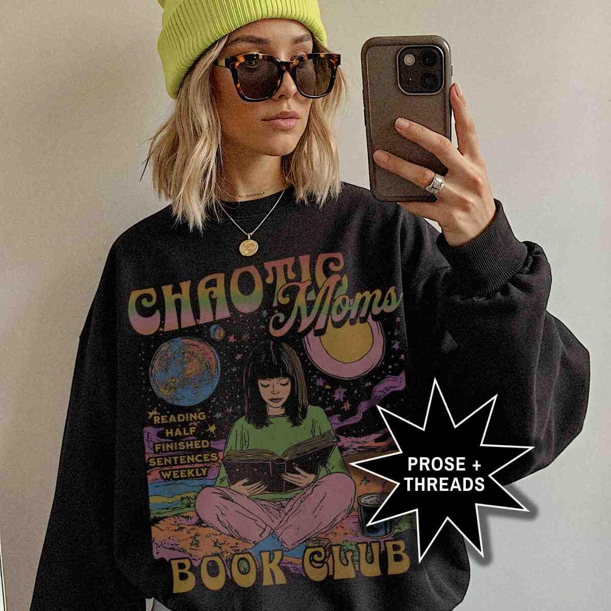 Chaotic Moms Book Club Sweatshirt